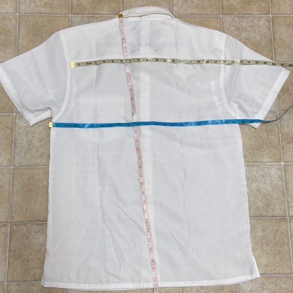 Grill Clothing Company Classic White Short Sleeve Button Down Shirt Size L - Picture 3 of 4